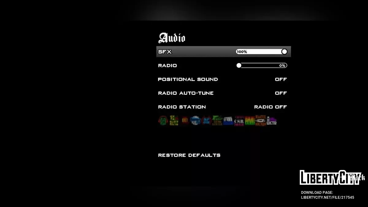 تعديل القائمة الداكنة / GTA سان أندرياس (iOS، أندرويد)