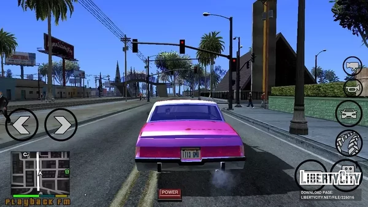 أعمدة الإنارة وإشارات المرور من GTA 5 / GTA سان أندرياس (iOS، أندرويد)
