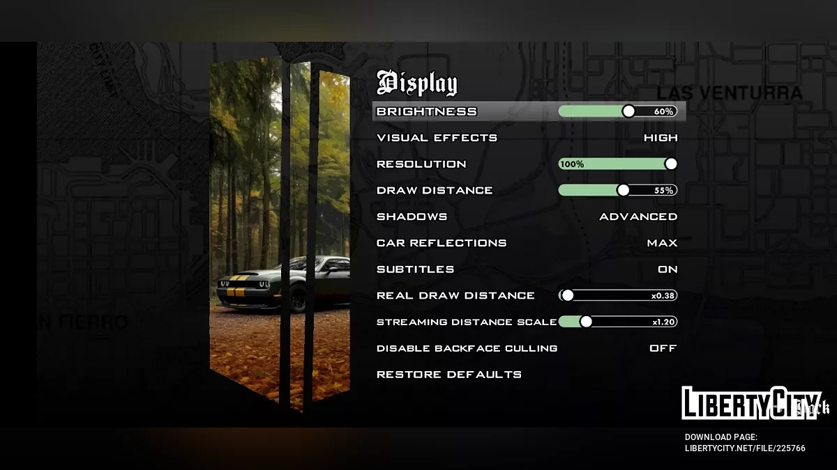 Menu & Loadscreen Sport Cars / GTA San Andreas (iOS, Android)