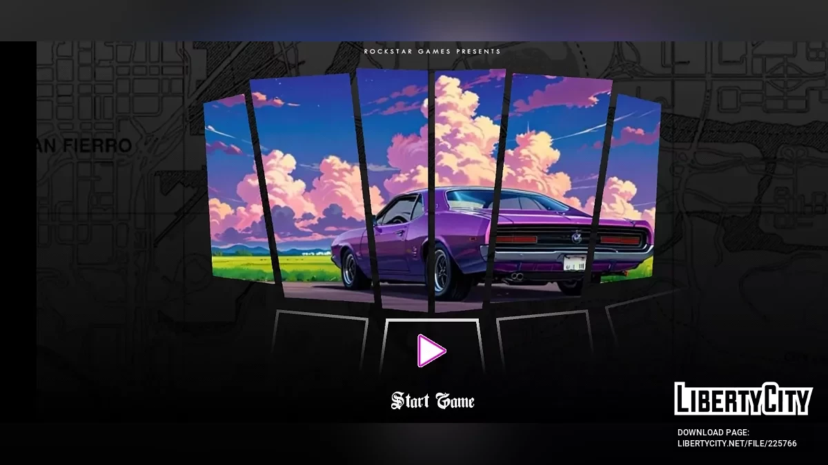 Menu & Loadscreen Sport Cars / GTA San Andreas (iOS, Android)