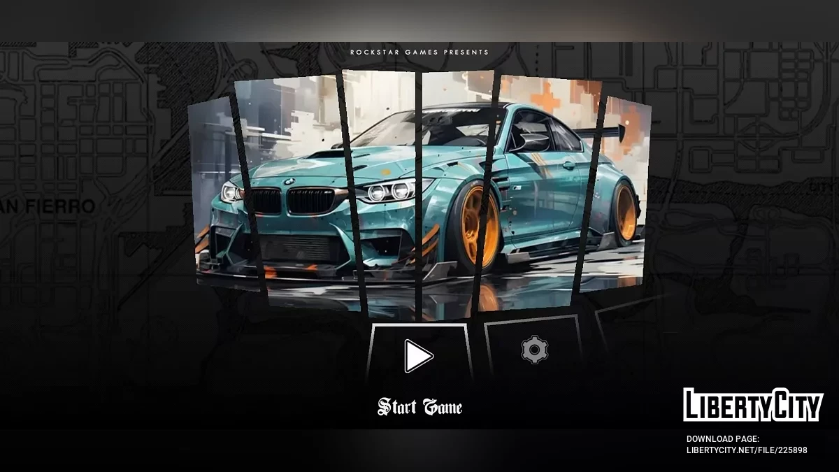 Loadscreens with Sports Cars / GTA San Andreas (iOS, Android)