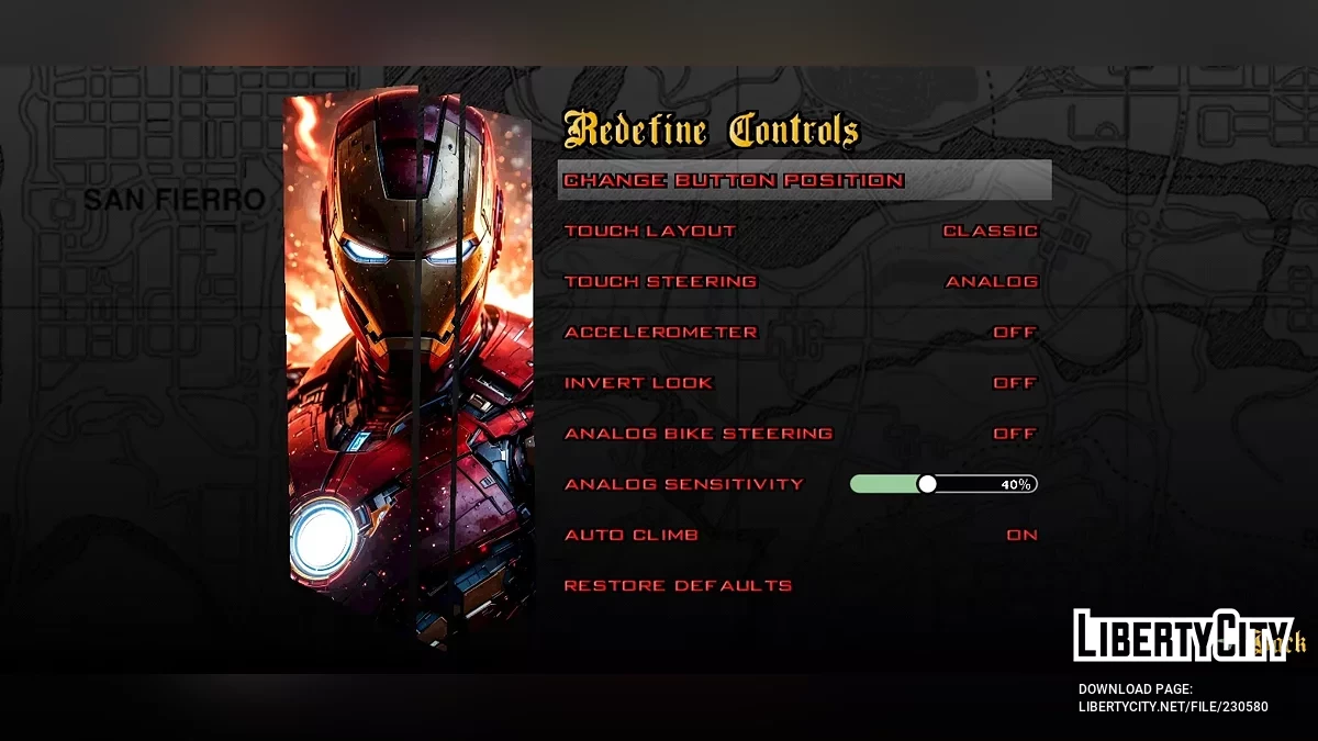 Екран завантаження з супергероями / GTA San Andreas (iOS, Android)