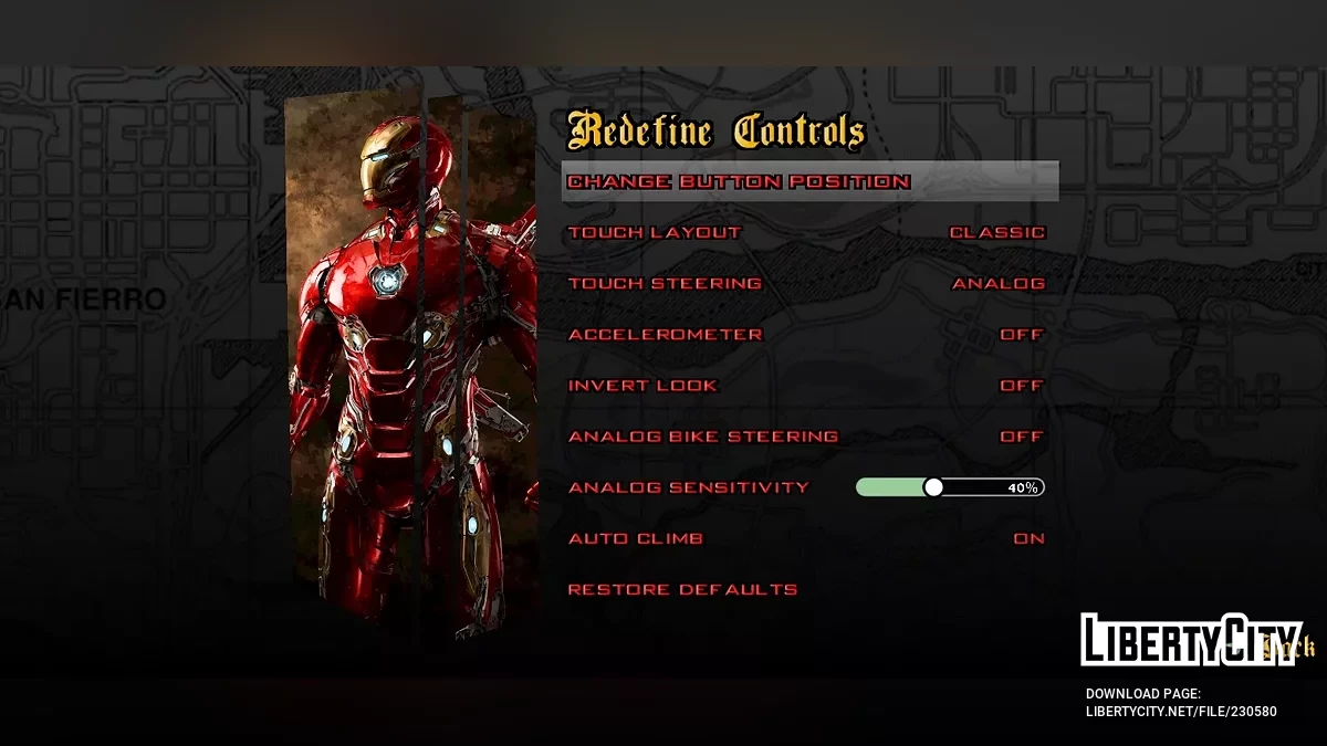 Екран завантаження з супергероями / GTA San Andreas (iOS, Android)