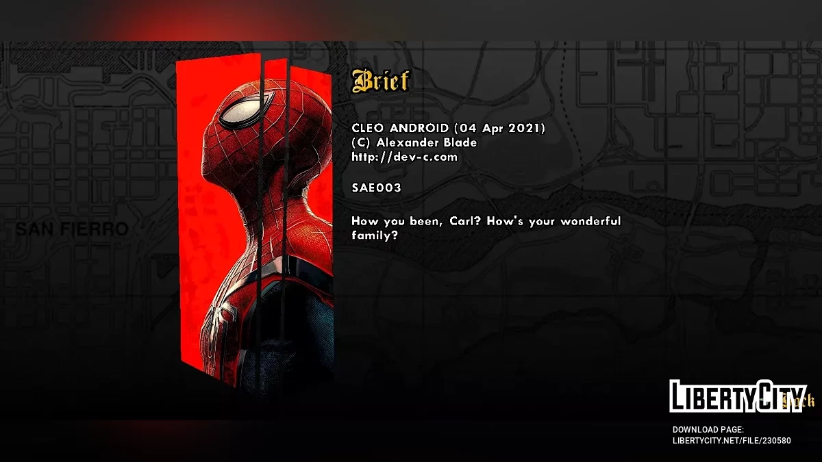 Екран завантаження з супергероями / GTA San Andreas (iOS, Android)
