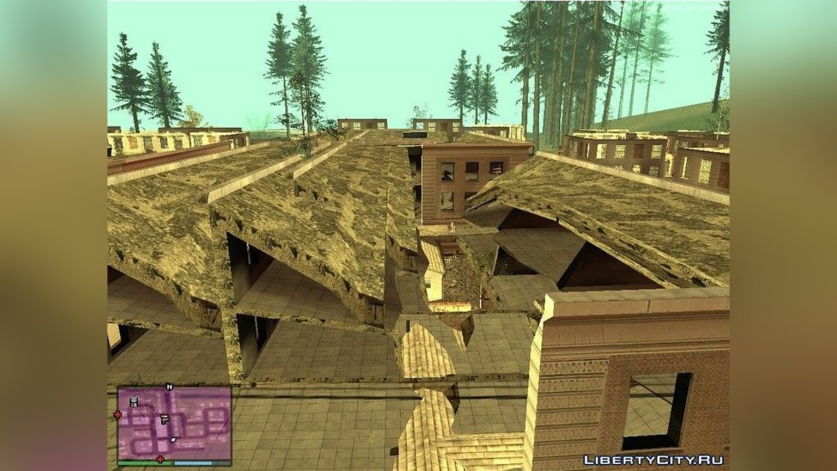 Скачать Руины В Сельской Местности Лос-Сантоса Для GTA San Andreas.