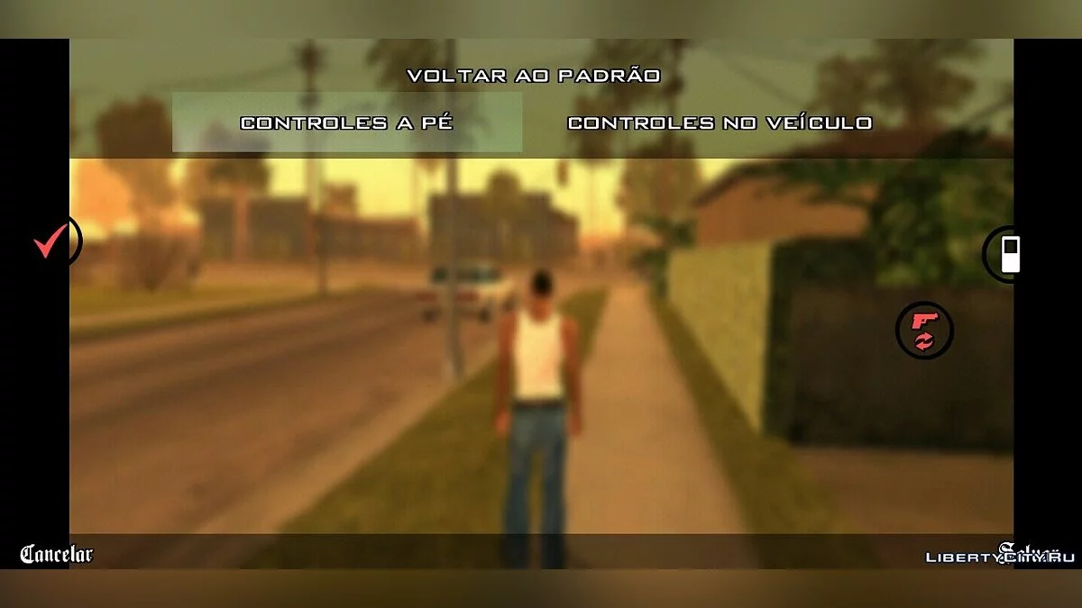 GTA SA Mobile 的透明按钮 / GTA San Andreas (iOS, Android)