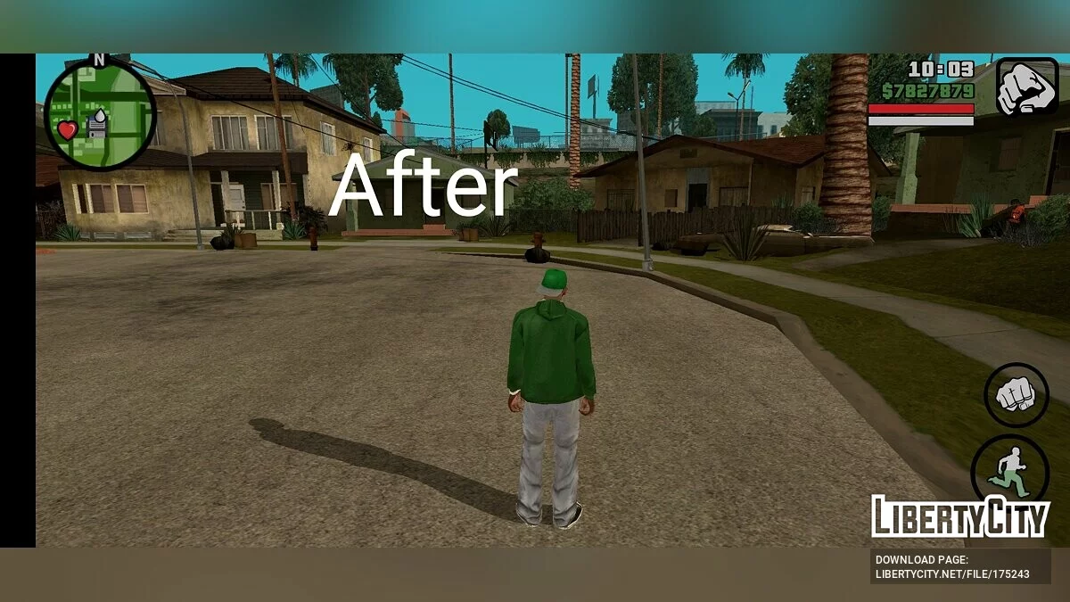 Smaller HUD and Radar / GTA San Andreas (iOS, Android)