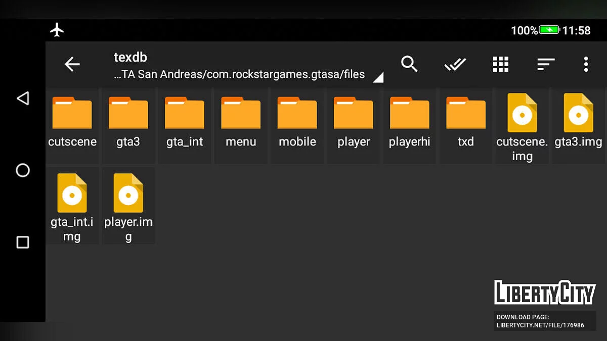 Original backup files / GTA San Andreas (iOS, Android)