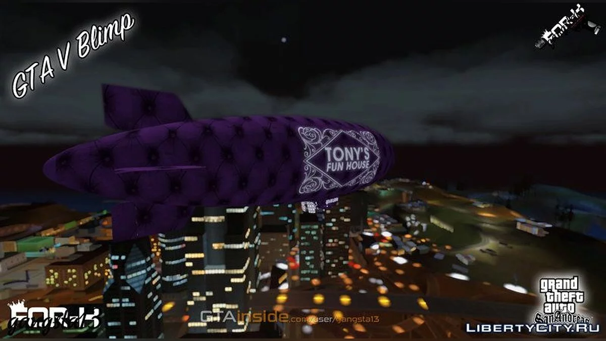 GTA V Luftschiff / GTA San Andreas (iOS, Android)