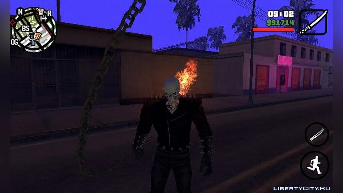 تعديل كامل "راكب الأشباح" v1.7 / GTA سان أندرياس (iOS، أندرويد)