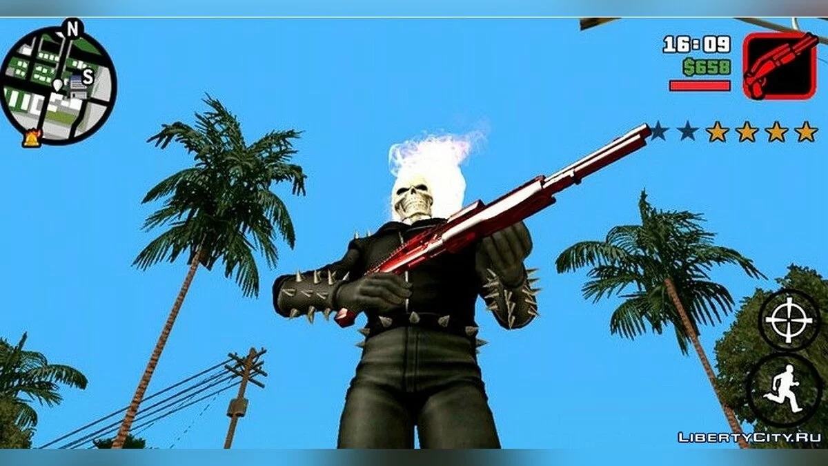 تعديل كامل "راكب الأشباح" v1.7 / GTA سان أندرياس (iOS، أندرويد)
