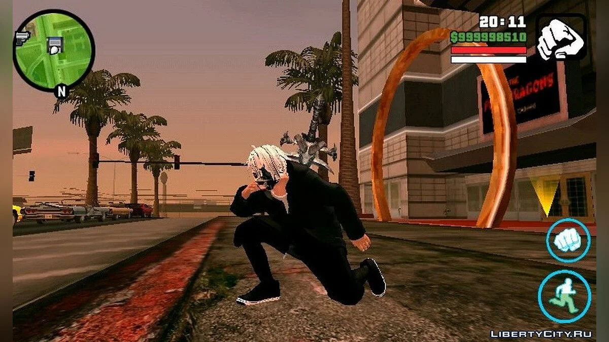 Capacité de voler + Nouvelles animations de Tokyo Ghoul / GTA San Andreas (iOS, Android)