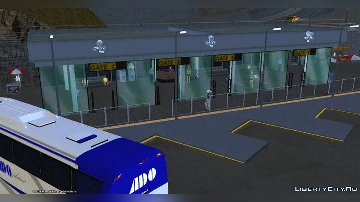 Bus Station at Los Santos Airport / GTA San Andreas (iOS, Android)