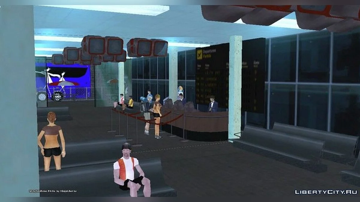 Bus Station at Los Santos Airport / GTA San Andreas (iOS, Android)