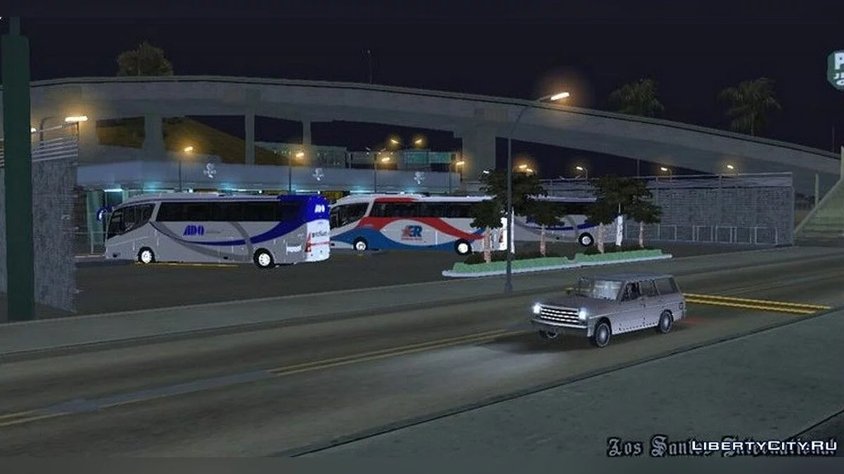 Bus Station at Los Santos Airport / GTA San Andreas (iOS, Android)