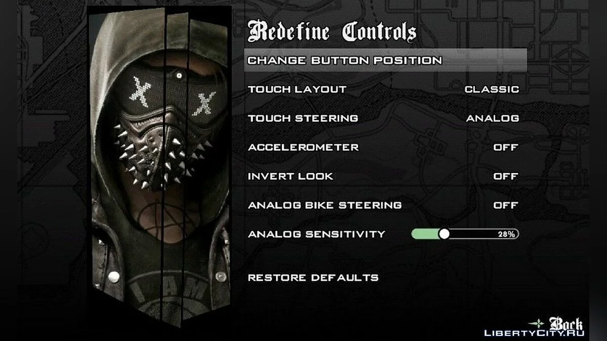 New Menu in Watchdog 2 Theme / GTA San Andreas (iOS, Android)