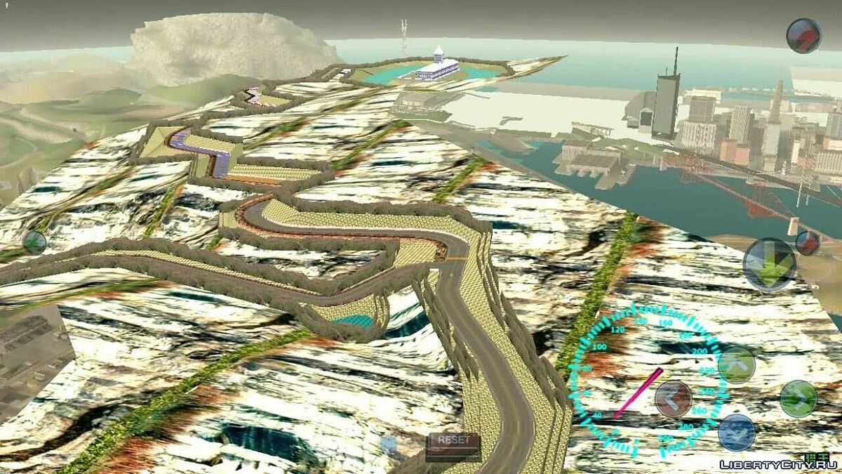 Huge Drift Track for the Entire Map / GTA San Andreas (iOS, Android)