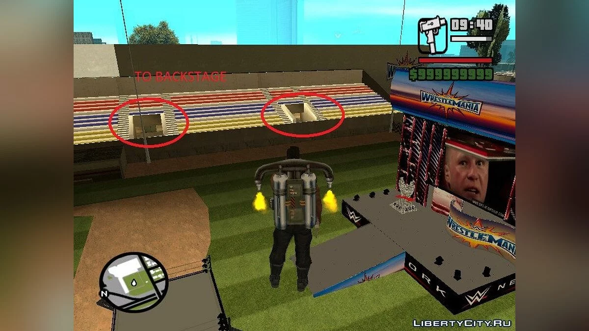Ring Wrestlemania 33 / GTA San Andreas (iOS, Android)