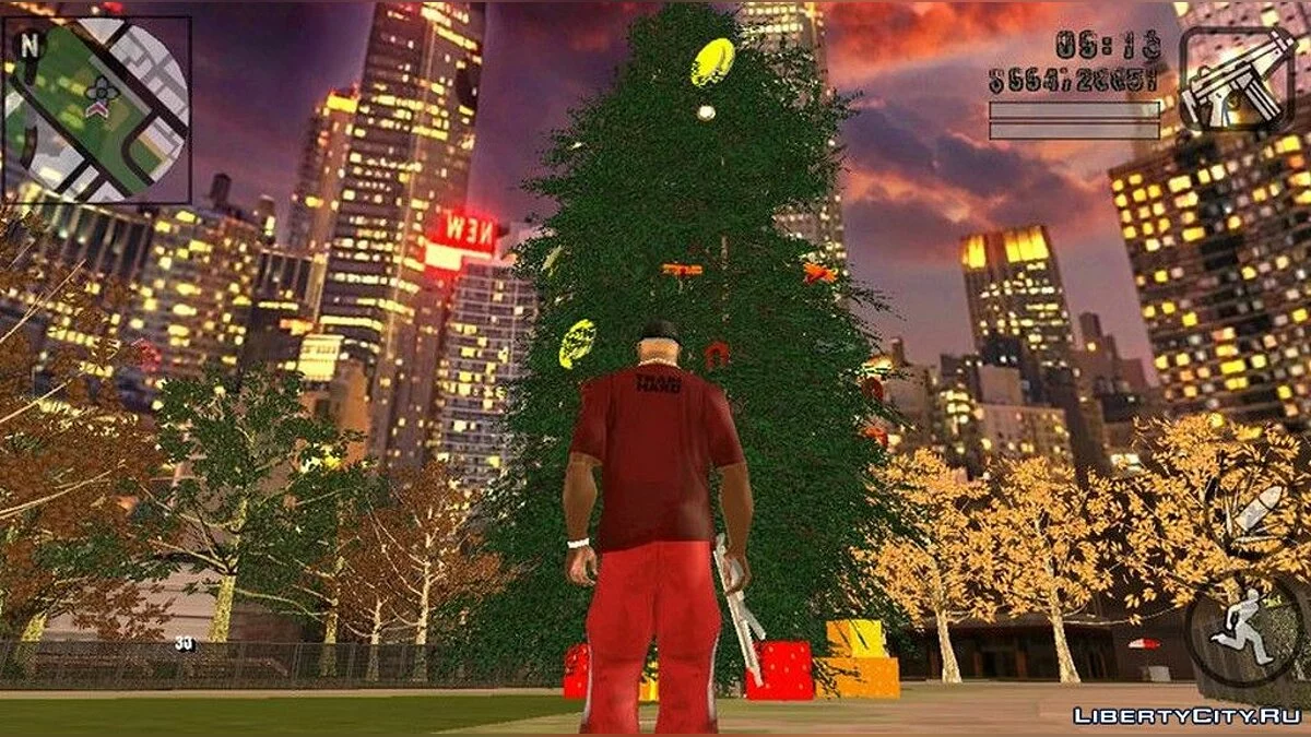شجرة عيد الميلاد في سان فييرو / GTA سان أندرياس (iOS، أندرويد)