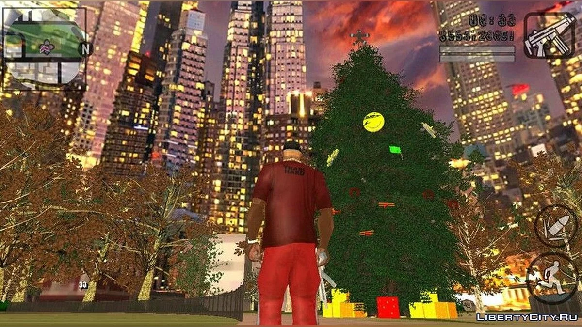 شجرة عيد الميلاد في سان فييرو / GTA سان أندرياس (iOS، أندرويد)