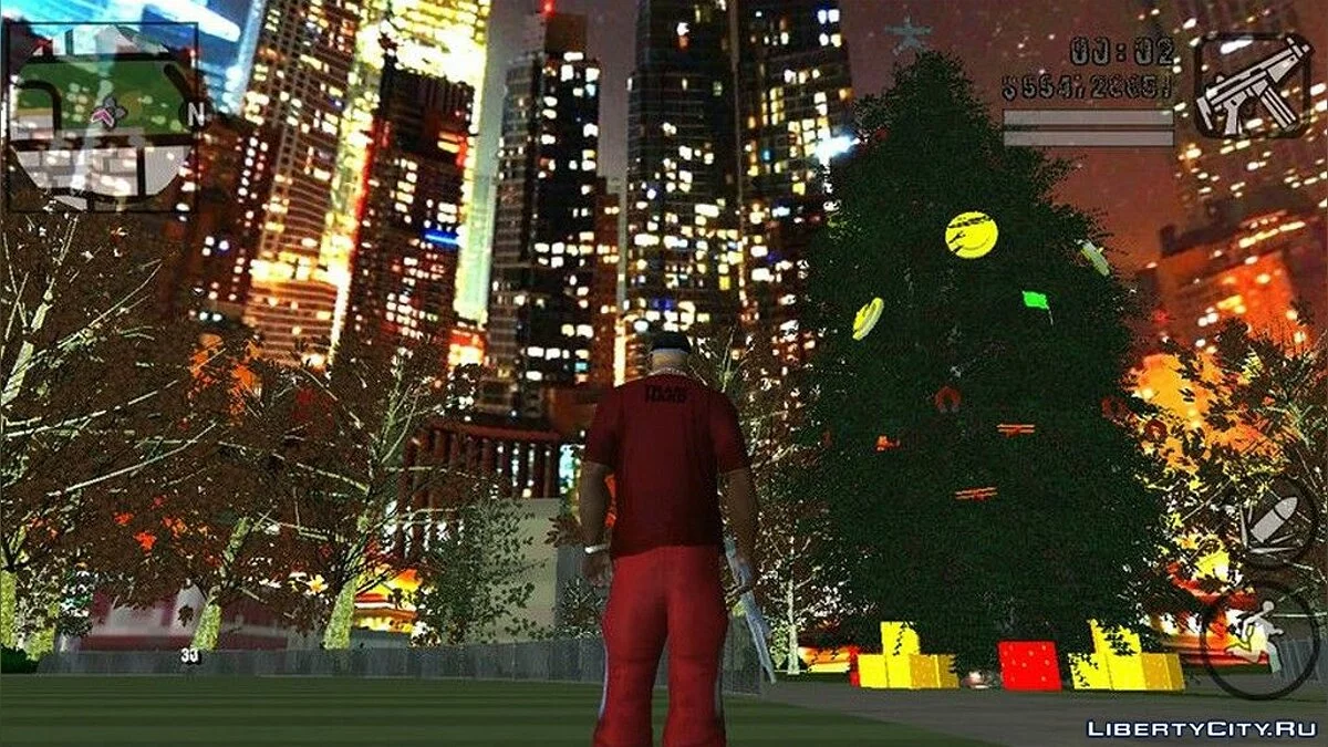 شجرة عيد الميلاد في سان فييرو / GTA سان أندرياس (iOS، أندرويد)