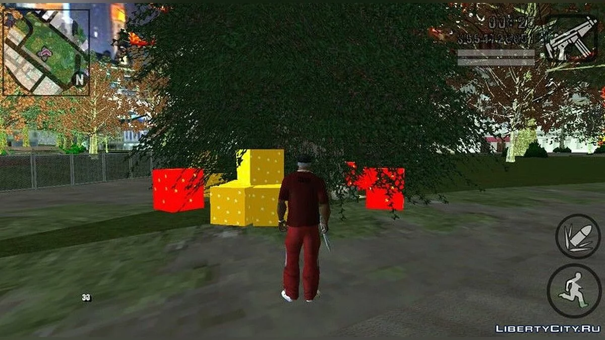 شجرة عيد الميلاد في سان فييرو / GTA سان أندرياس (iOS، أندرويد)