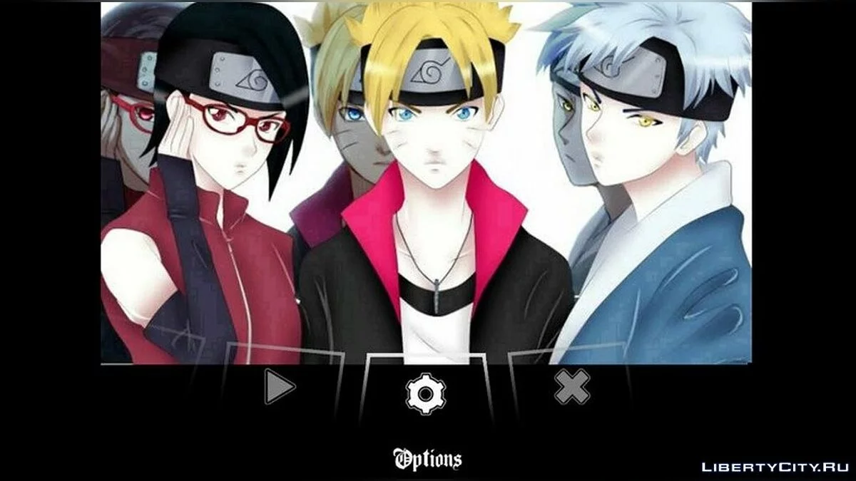 Boruto Anime Menu and Loading Screen / GTA San Andreas (iOS, Android)
