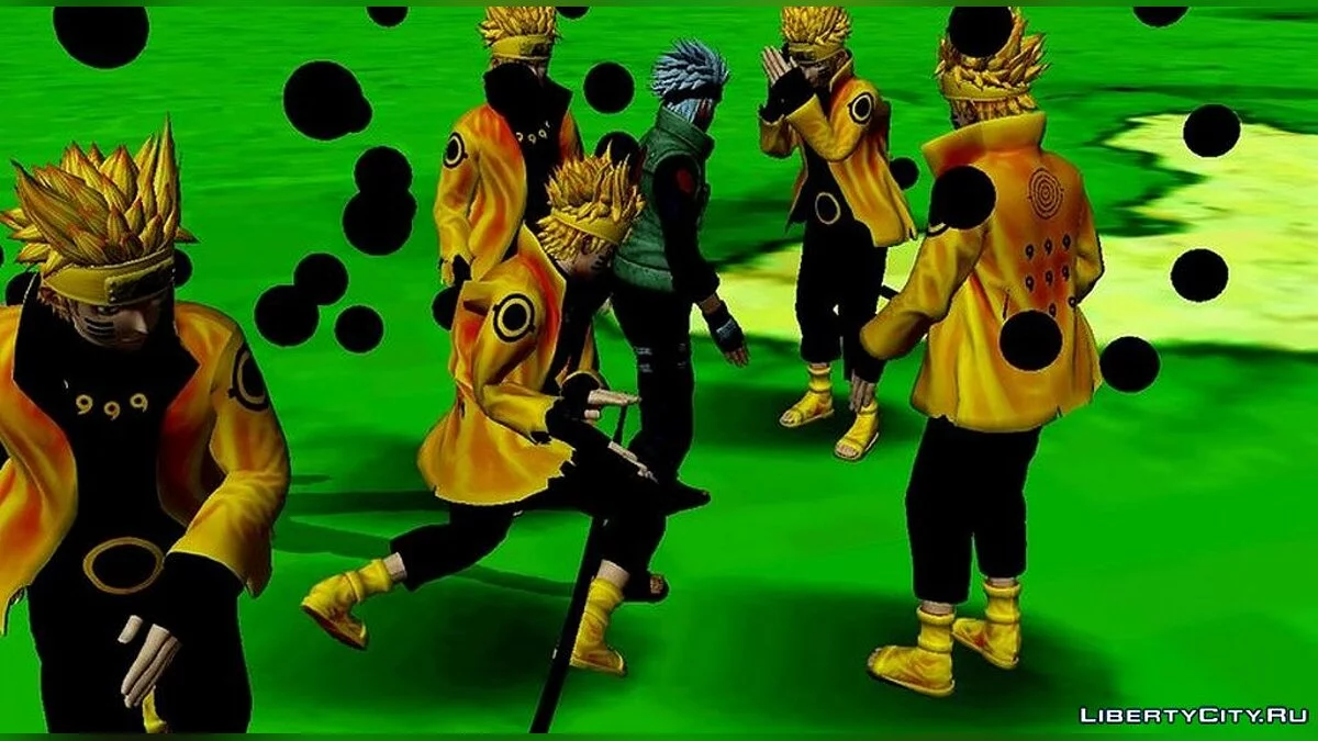 Entraînement avec Naruto Uzumaki / GTA San Andreas (iOS, Android)