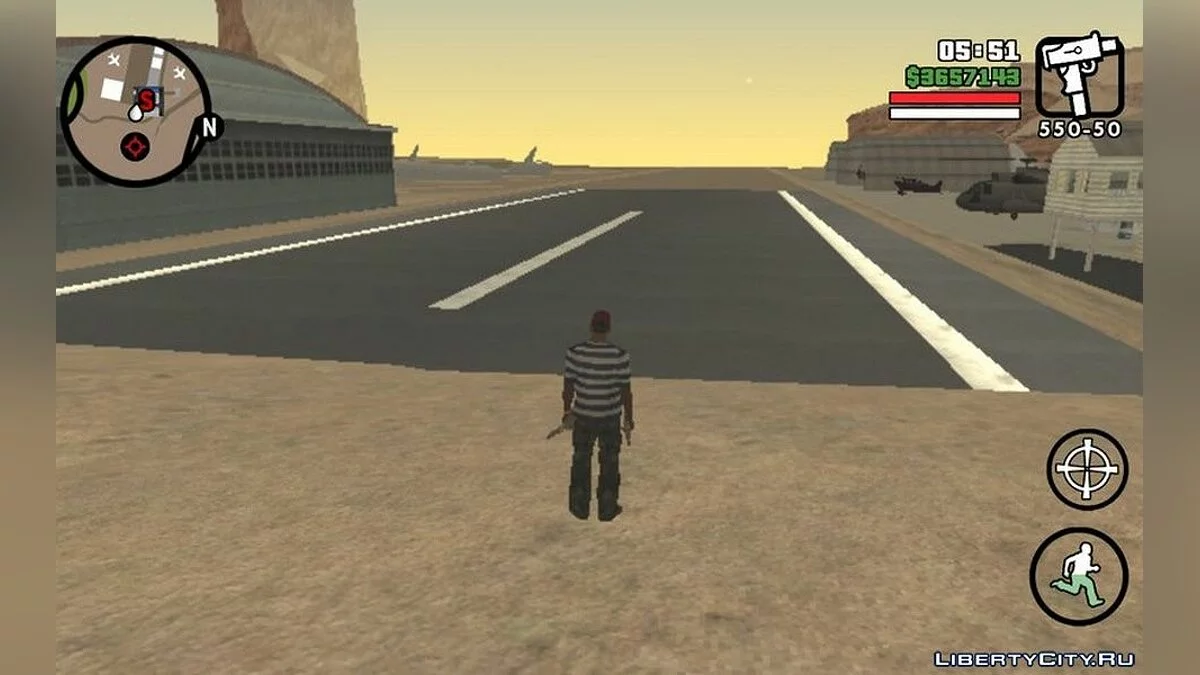 Відновлений аеропорт у Verdant Meadows / GTA San Andreas (iOS, Android)