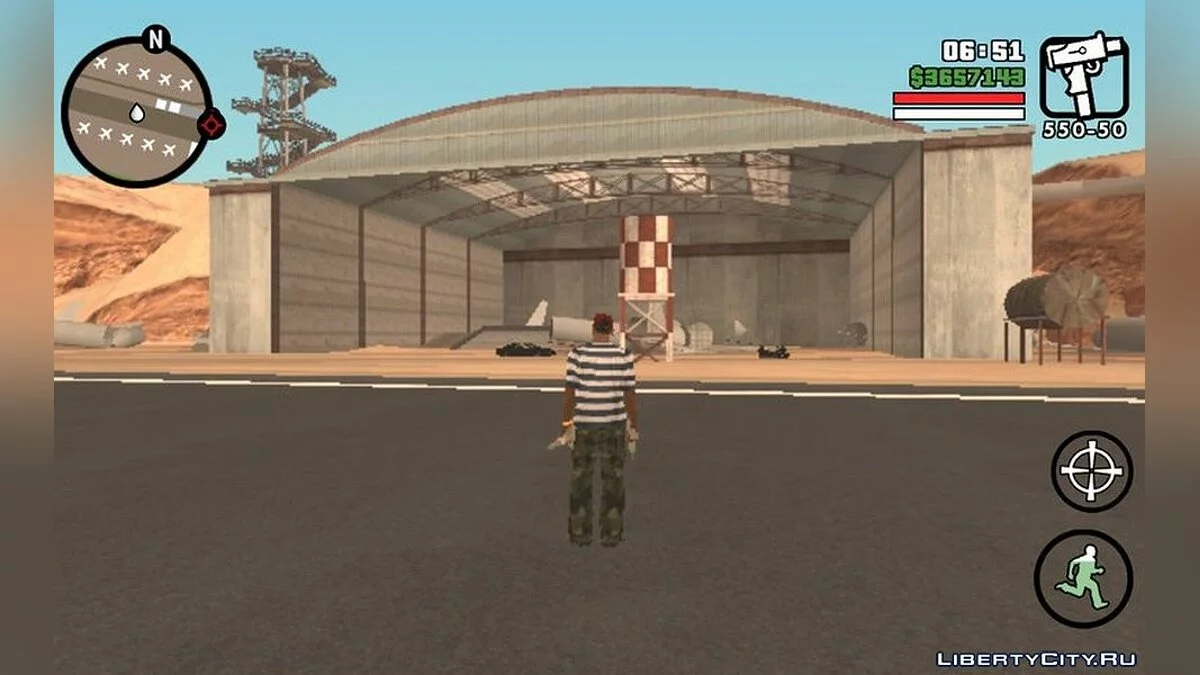 Відновлений аеропорт у Verdant Meadows / GTA San Andreas (iOS, Android)