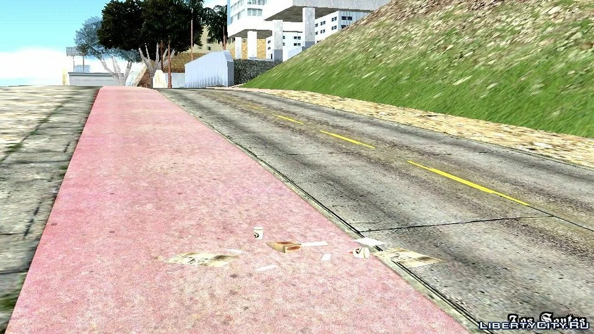 Sampah dan Koran di Jalan / GTA San Andreas (iOS, Android)