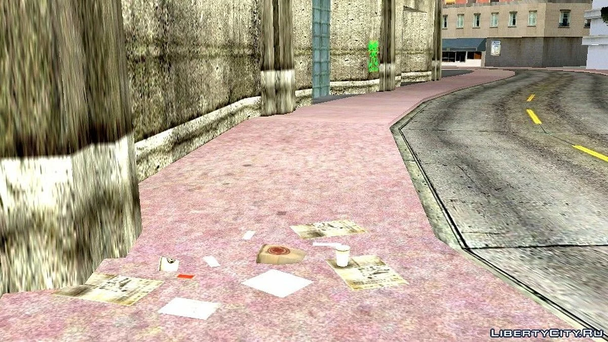 Sampah dan Koran di Jalan / GTA San Andreas (iOS, Android)