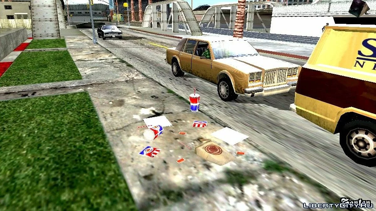 Sampah dan Koran di Jalan / GTA San Andreas (iOS, Android)
