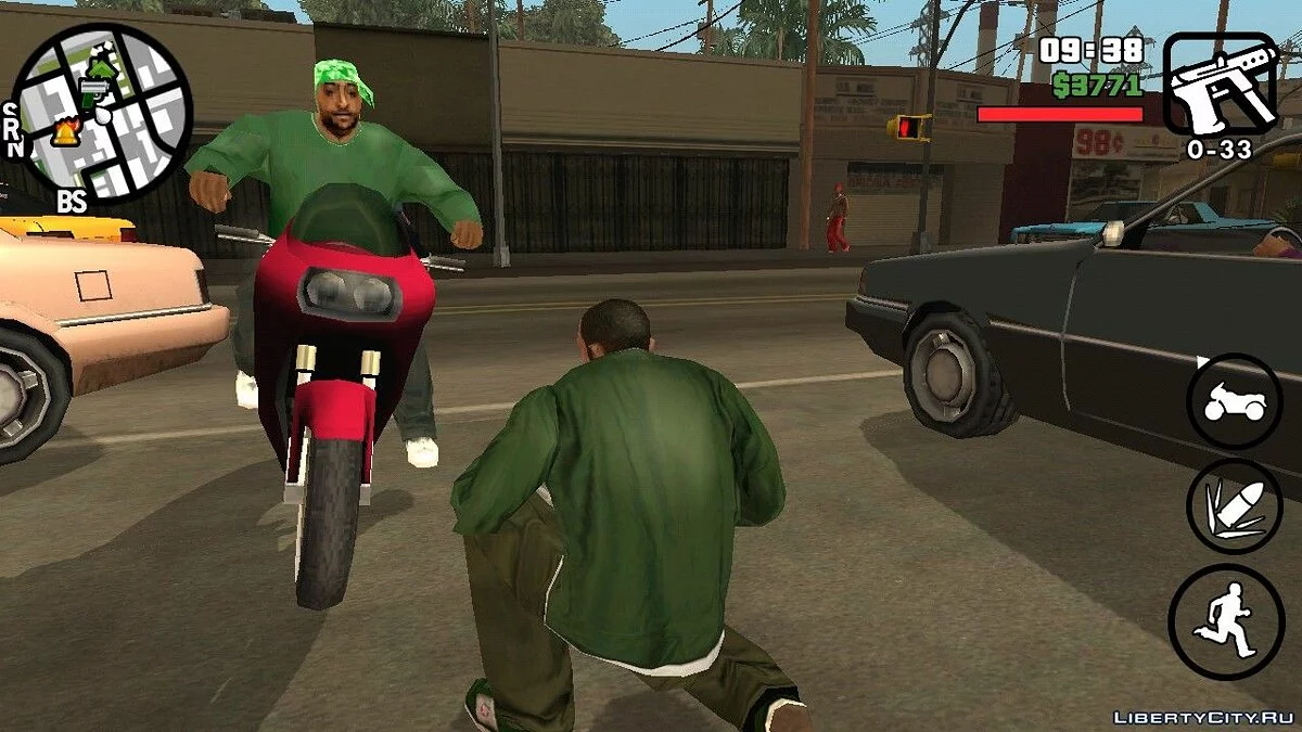 Різний транспорт для банд / GTA San Andreas (iOS, Android)