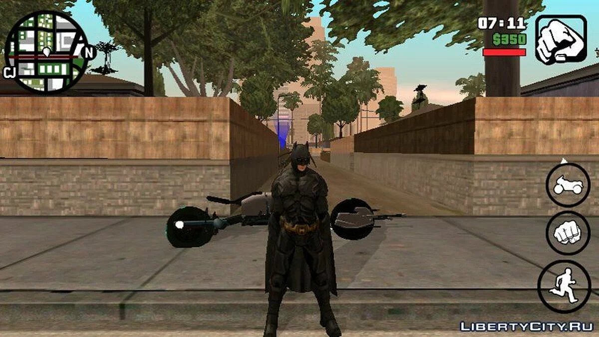 Renaissance du Chevalier Noir (skin + pouvoirs) / GTA San Andreas (iOS, Android)