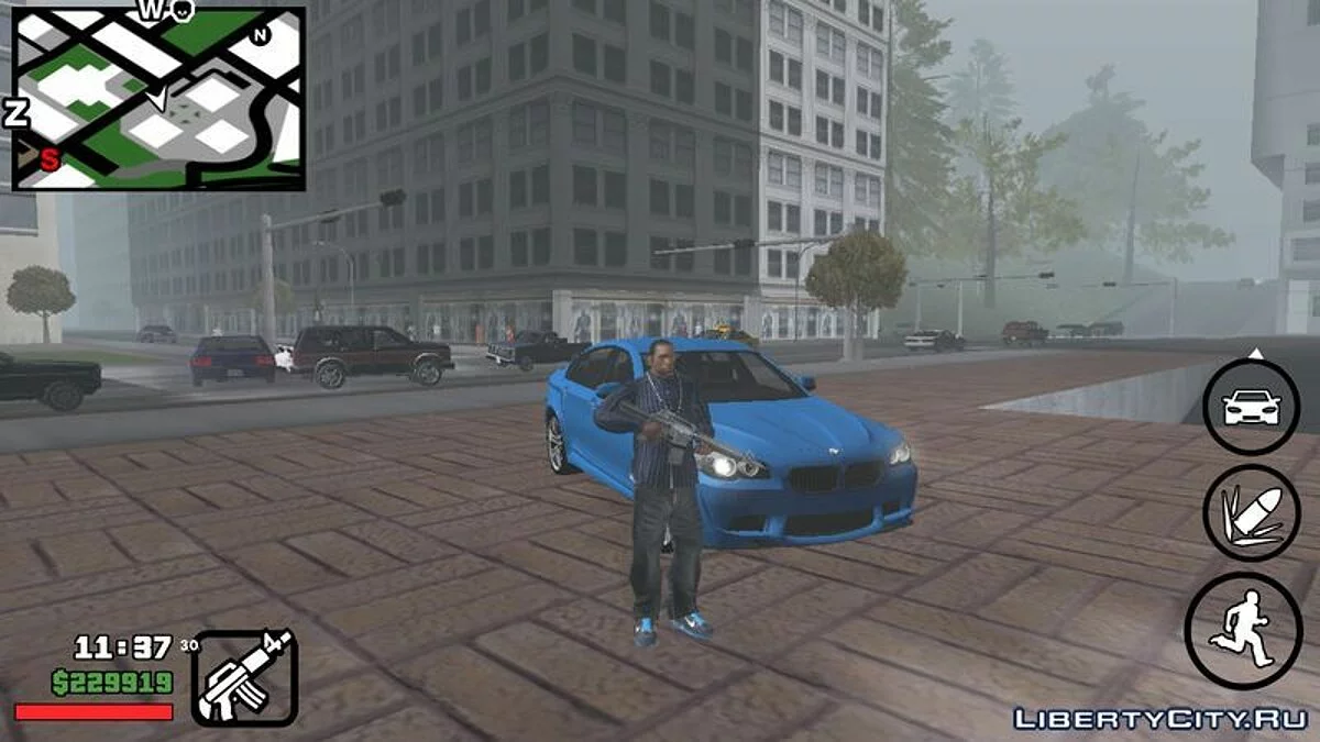 Зміна розташування зброї, життів та грошей / GTA San Andreas (iOS, Android)