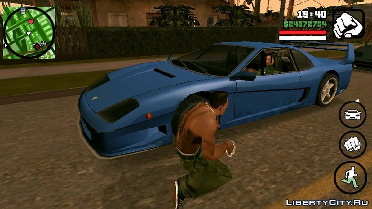 Coches deportivos para miembros de la pandilla / GTA San Andreas (iOS, Android)