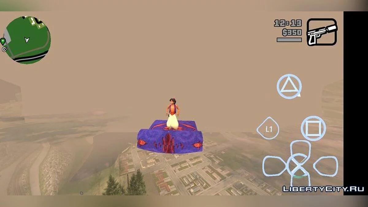 Flying Aladdin on a Magic Carpet / GTA San Andreas (iOS, Android)