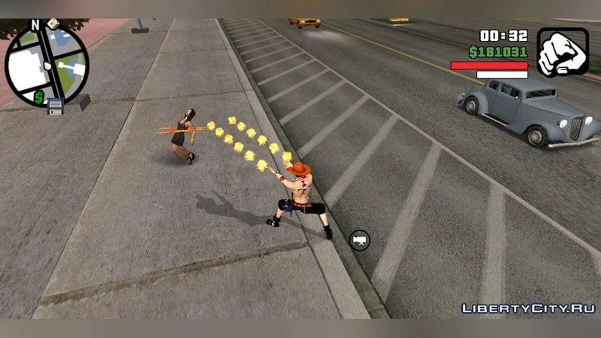 Fire Superpowers from Anime "One Piece" / GTA San Andreas (iOS, Android)