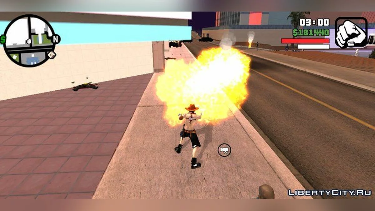 Fire Superpowers from Anime "One Piece" / GTA San Andreas (iOS, Android)