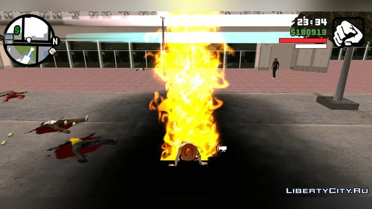 Fire Superpowers from Anime "One Piece" / GTA San Andreas (iOS, Android)