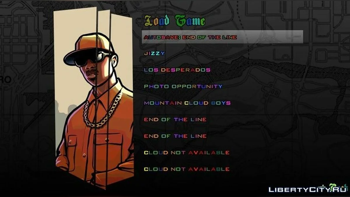 Цветные шрифты  / GTA San Andreas (iOS, Android)