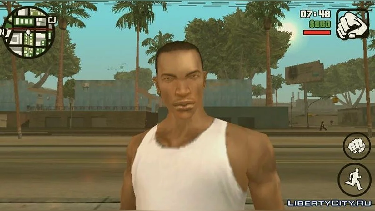 Реалістичне обличчя Карла / GTA San Andreas (iOS, Android)