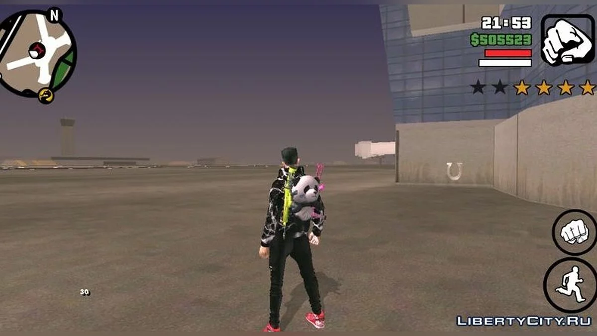 حقيبة ظهر باندا / GTA سان أندرياس (iOS، أندرويد)