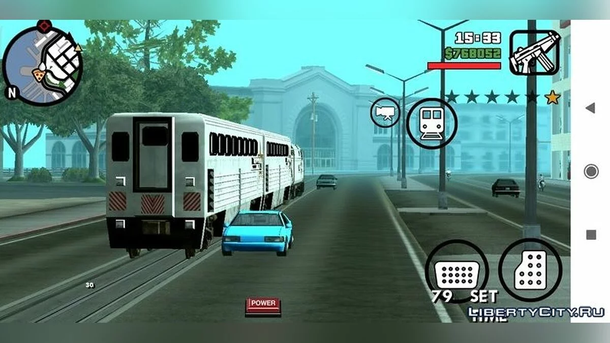Train Uses Tram Tracks / GTA San Andreas (iOS, Android)
