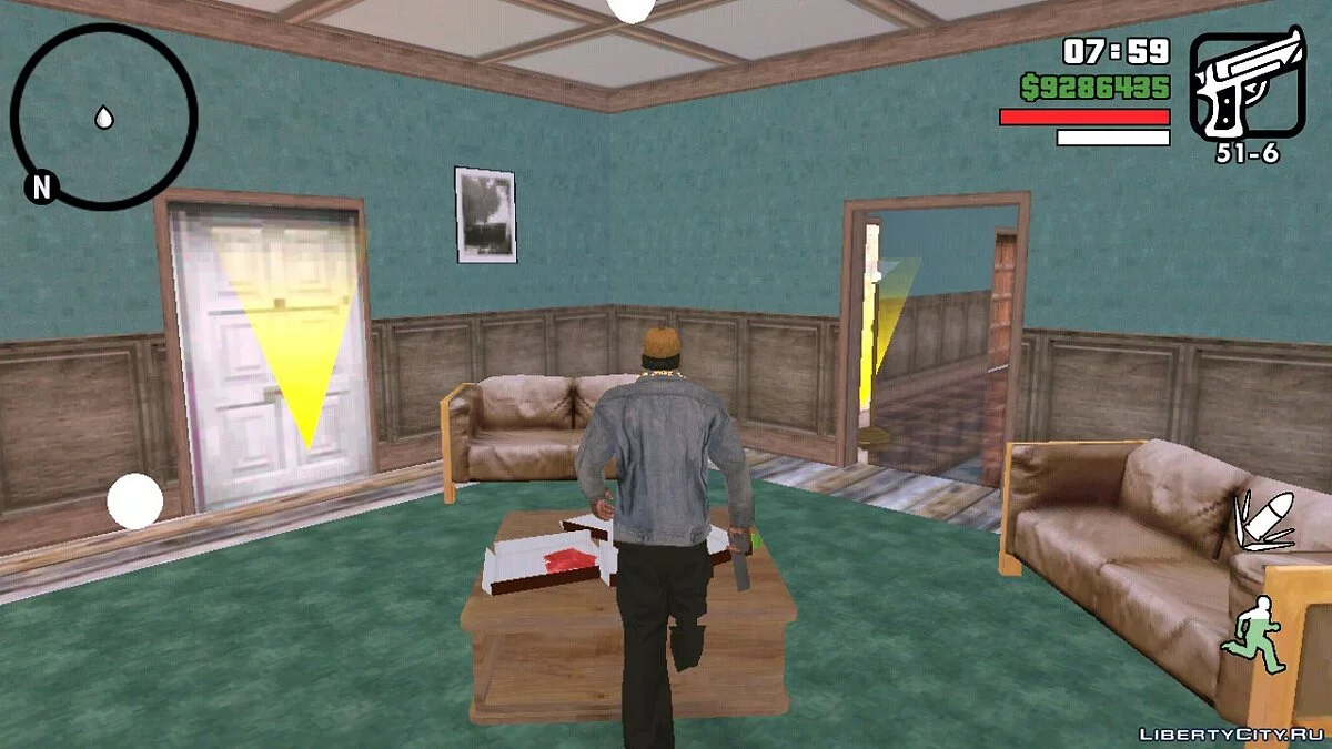 Boutons transparents / GTA San Andreas (iOS, Android)