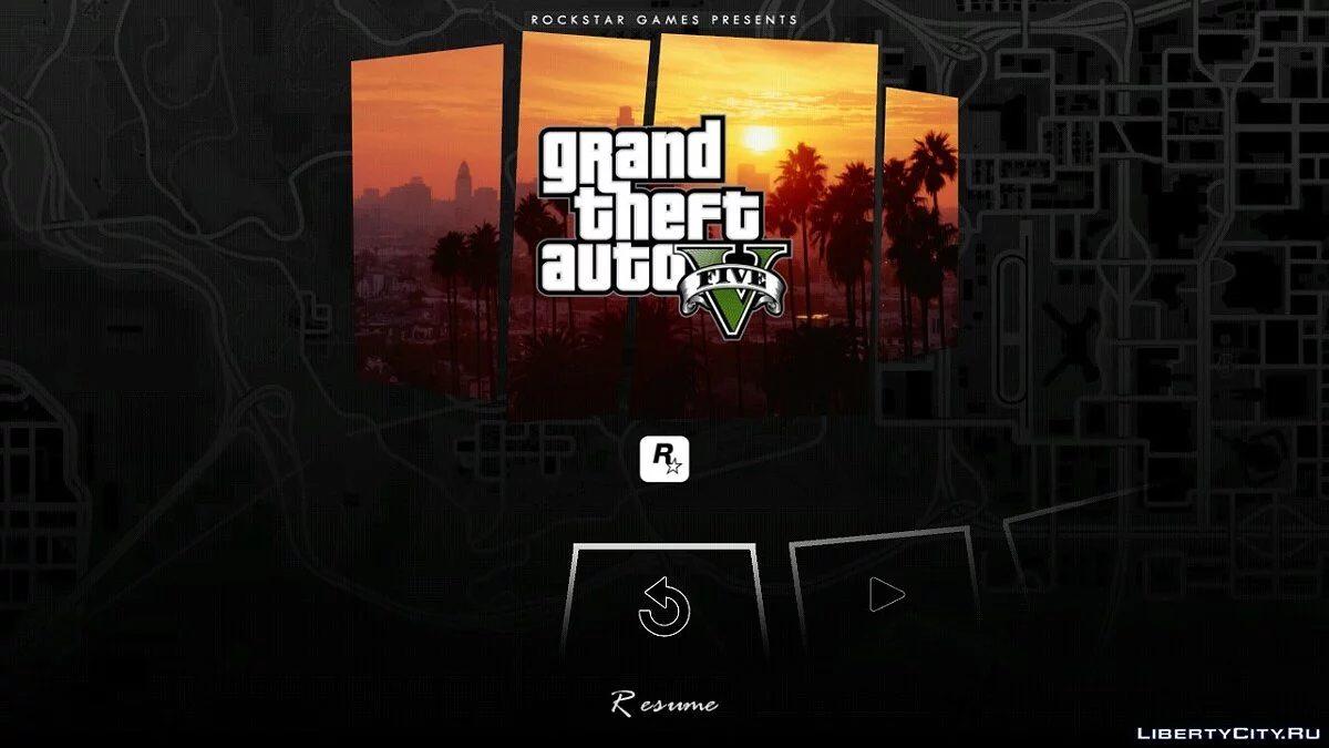 Меню та екран завантаження в стилі GTA 5 / GTA San Andreas (iOS, Android)