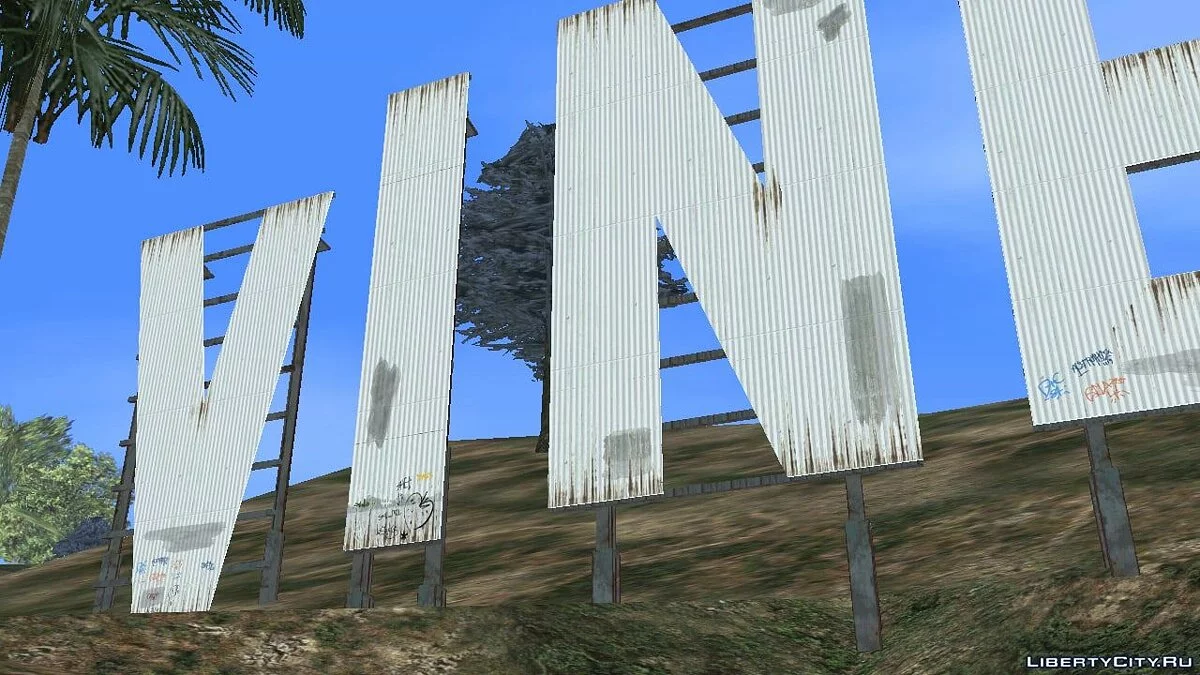 Vinewood Sign from GTA 5 / GTA San Andreas (iOS, Android)