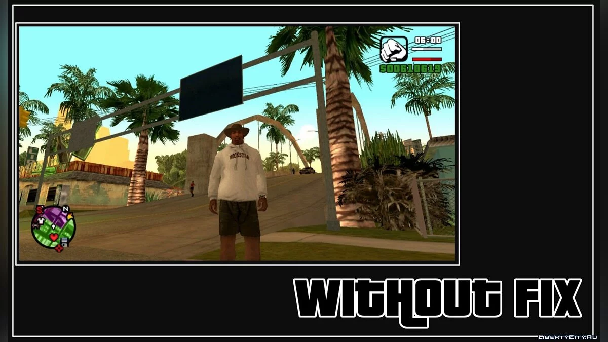 Correction de la police des panneaux de signalisation (Mobile) / GTA San Andreas (iOS, Android)