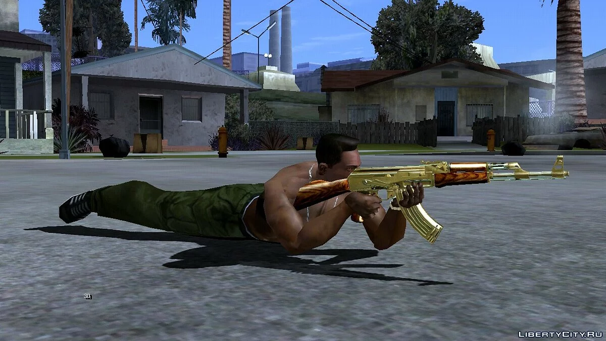 إطلاق النار من وضع الاستلقاء / GTA سان أندرياس (iOS، أندرويد)